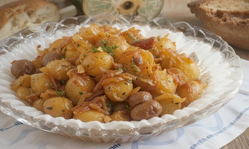Česnekové brambory ze staré dědiny
