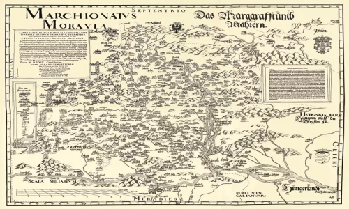 Morava na starých mapách v Muzeu map Zlín-1. leden 2025 – 31. prosinec 2025