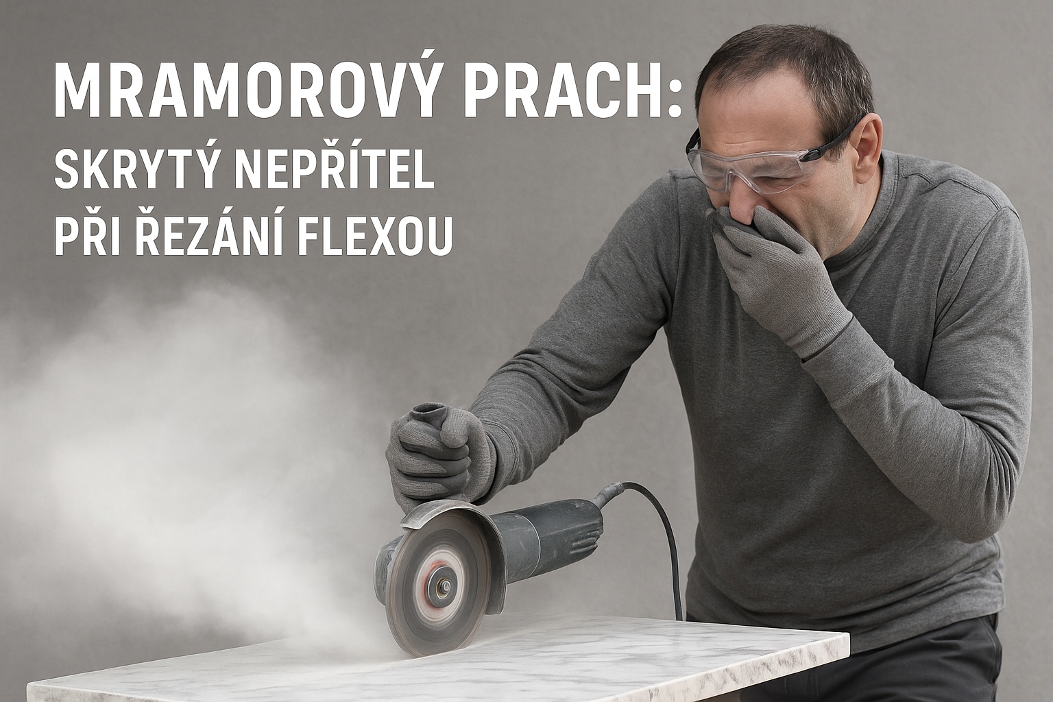 Mramorový prach: Skrytý nepřítel při řezání flexou
