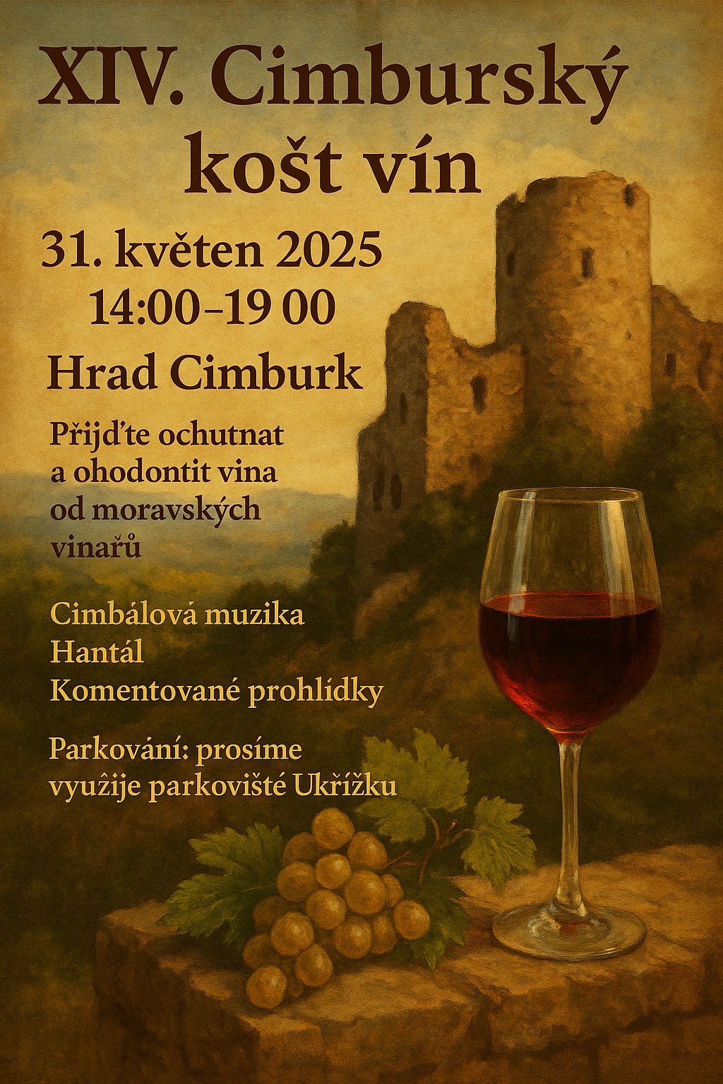 XIV Cimburský košt vín-31. květen 2025 14:00 - 19:00