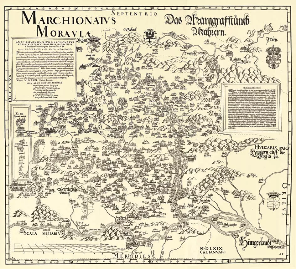 Morava na starých mapách v Muzeu map Zlín-1. leden 2025 – 31. prosinec 2025