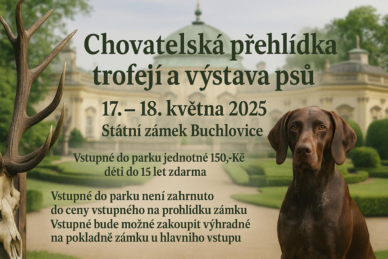Okresní chovatelská přehlídka trofejí a Oblastní výstava psů Buchlovice 2025
